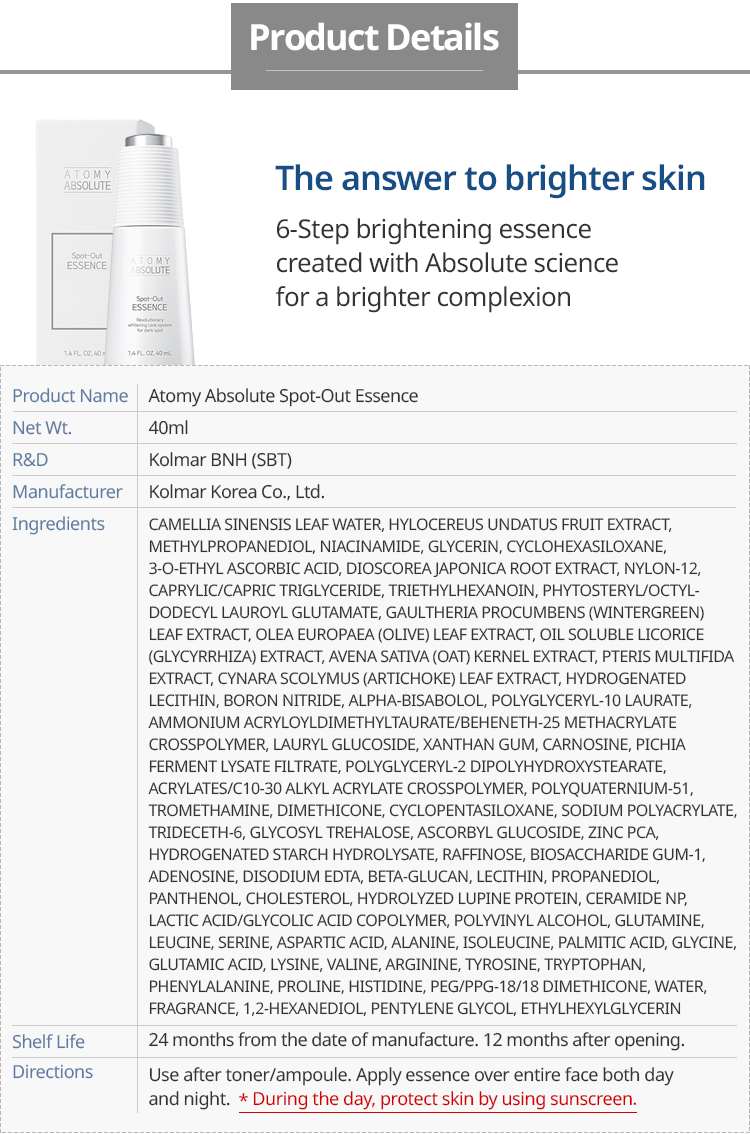 Uncover the Power of Atomys Absolute Spot-Out Essence: A Marvel of Skincare Regimen