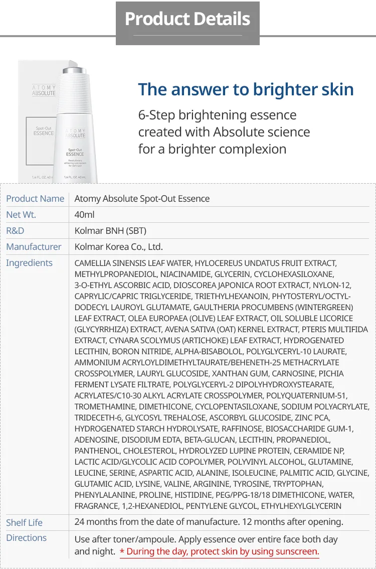 Uncover the Power of Atomys Absolute Spot-Out Essence: A Marvel of Skincare Regimen
