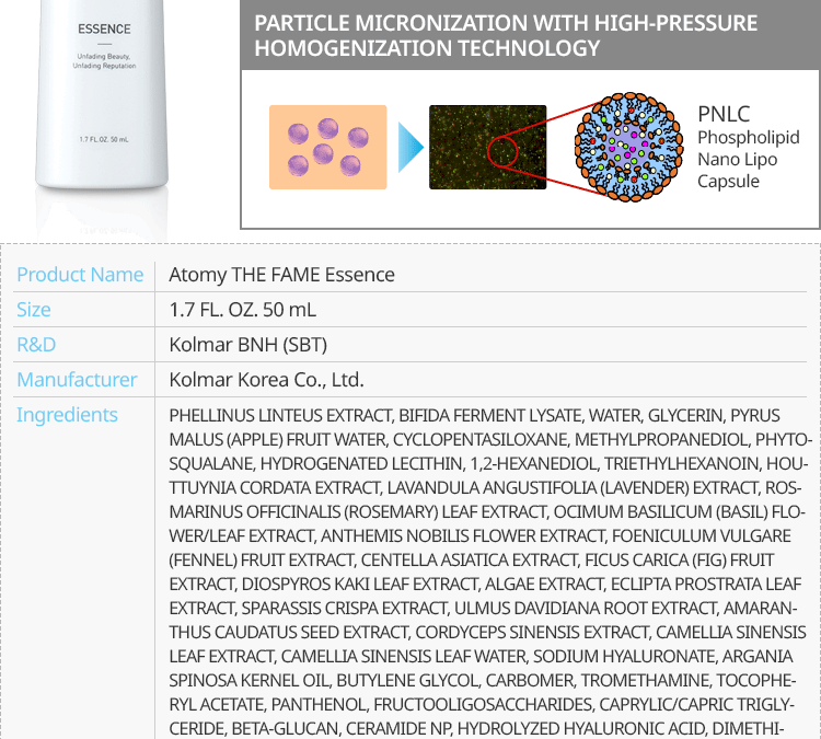 Experience the Magic of The Fame Essence with Atomy United States: A New Age for Beauty Care